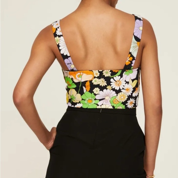 Maje 70s Floral Crop To, Size 1 - Picture 3 of 7